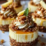 Apple Crisp Mini Cheesecakes