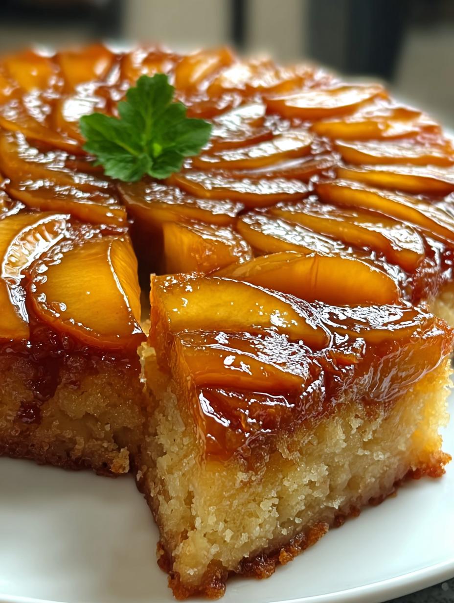 Amazing Apple Upside Down Cake Recipe - Apple Upside Down Cake - additional detail