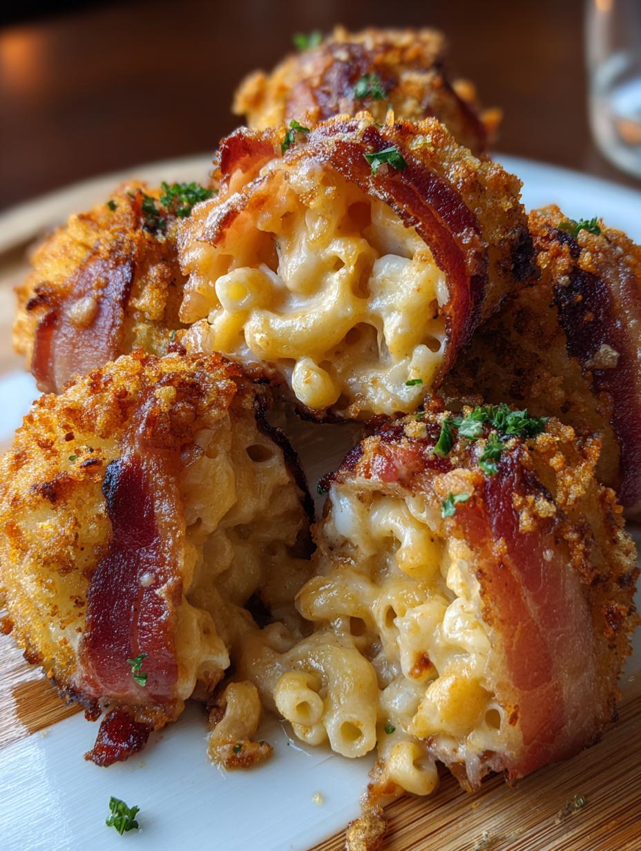 Bacon Mac Cheese Bombs