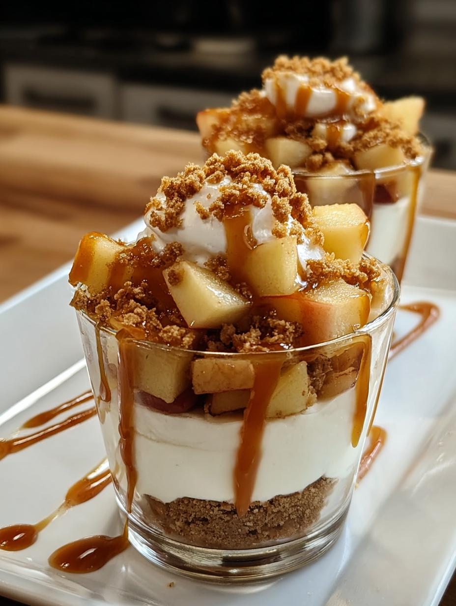 Tempting Caramel Apple Cheesecake Bliss - Bake Caramel Apple Cheesecake - main visual representation