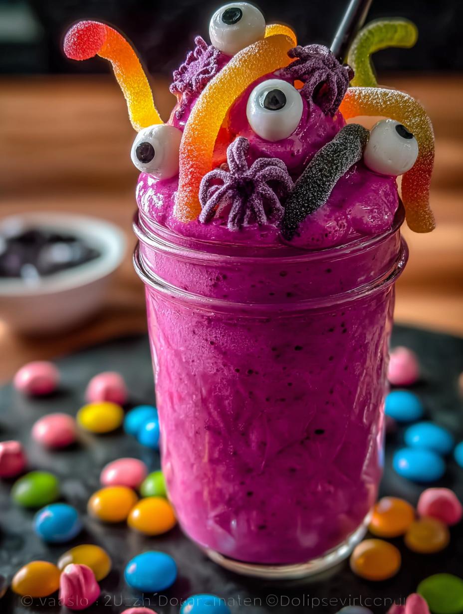 Boo Berry Scream Slushie: Eerie Blue Favorite - Boo Berry Scream Slushie - additional detail