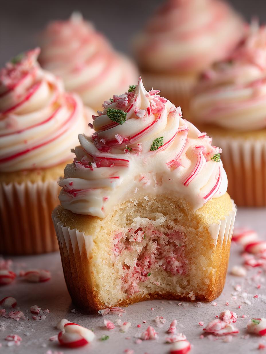 Amazing Candy Cane Cupcakes Peppermint Joy - Candy Cane Cupcakes Peppermint - main visual representation