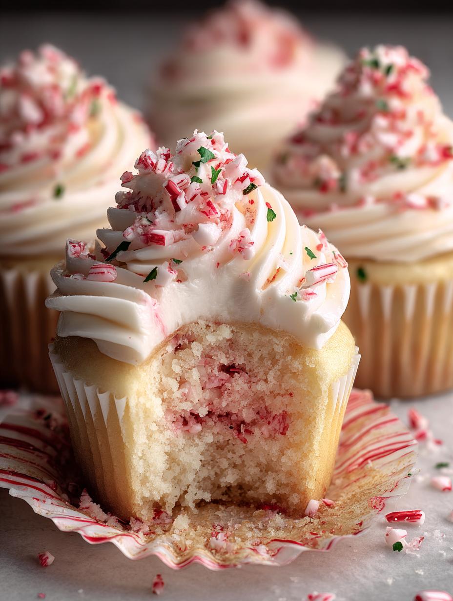 Amazing Candy Cane Cupcakes Peppermint Joy - Candy Cane Cupcakes Peppermint - additional detail