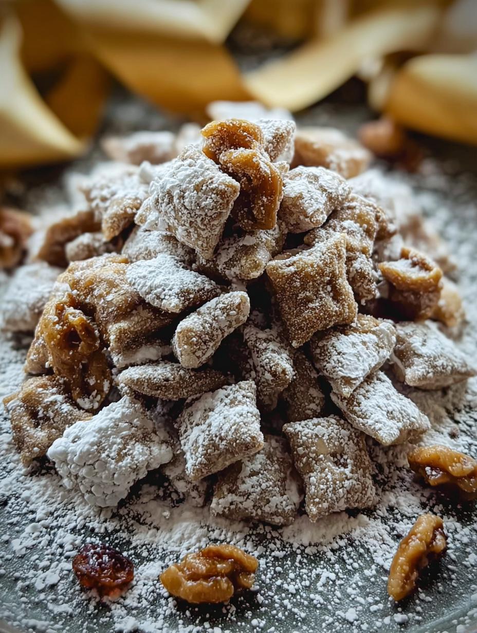 Caramel Apple Puppy Chow: 9 Cups of Cozy Bliss 8 Caramel Apple Puppy Chow: 9 Cups of Cozy Bliss - Caramel Apple Puppy Chow - additional detail