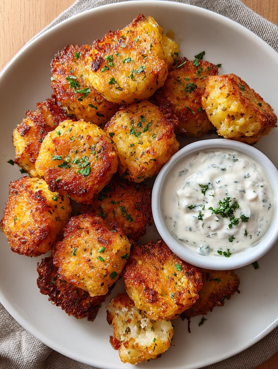 Cauliflower Tots Cottage Cheese: Amazing 10-Min Snack - Cauliflower Tots Cottage Cheese - additional detail
