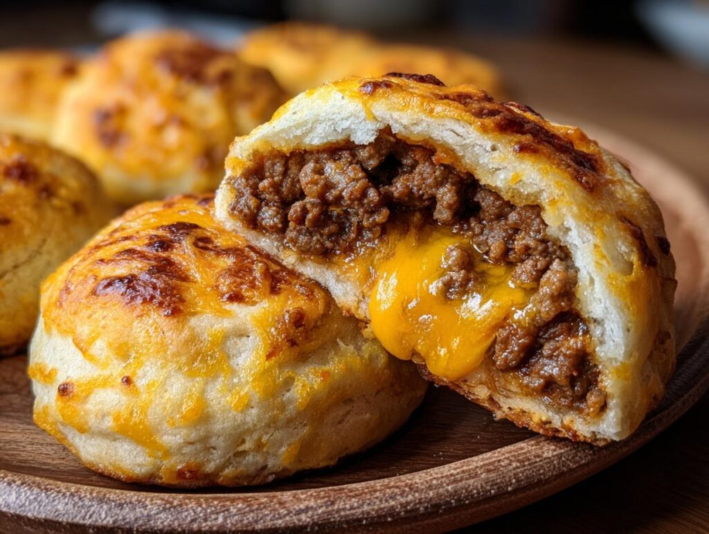 Cheeseburger Biscuits Handheld Comfort