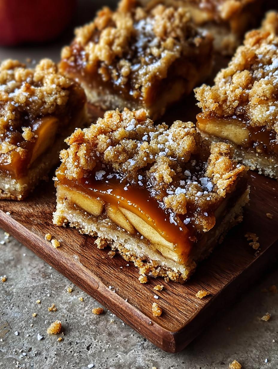 Chewy Salted Caramel Apple Bars: 1 Easy Recipe - Chewy Salted Caramel Apple - additional detail