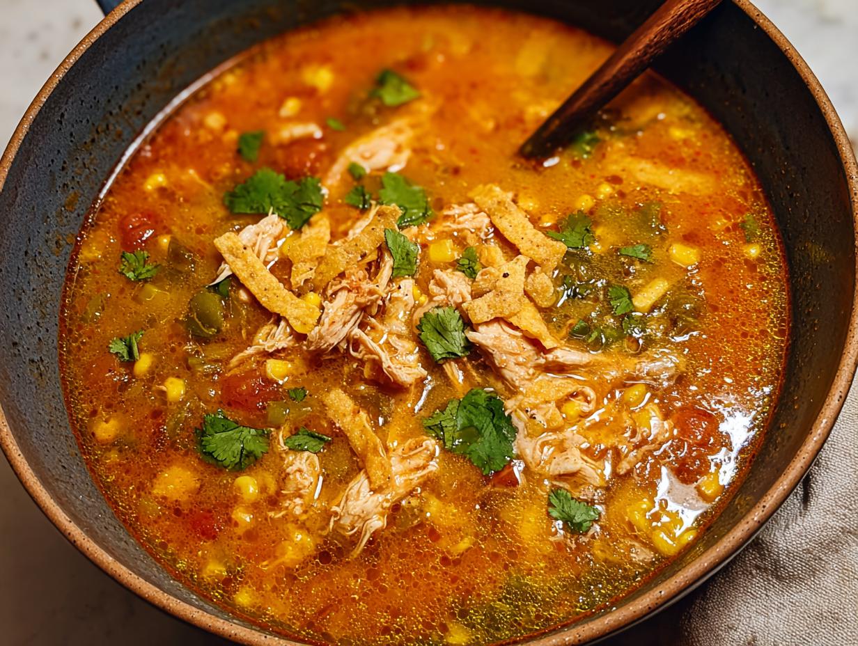 Amazing Chicken Tortilla Soup (1 Hour) 5 Amazing Chicken Tortilla Soup (1 Hour) - Chicken Tortilla Soup - main visual representation