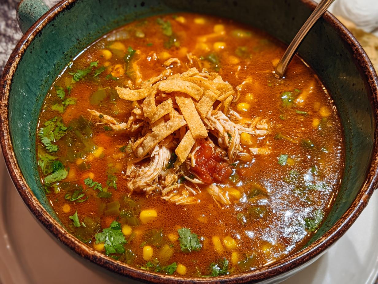 Amazing Chicken Tortilla Soup (1 Hour) 6 Amazing Chicken Tortilla Soup (1 Hour) - Chicken Tortilla Soup - additional detail