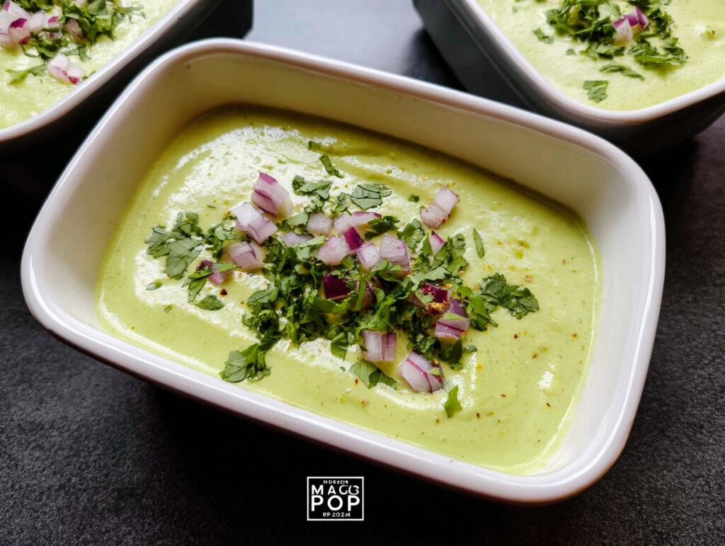 Chilled Avocado Soup Meal