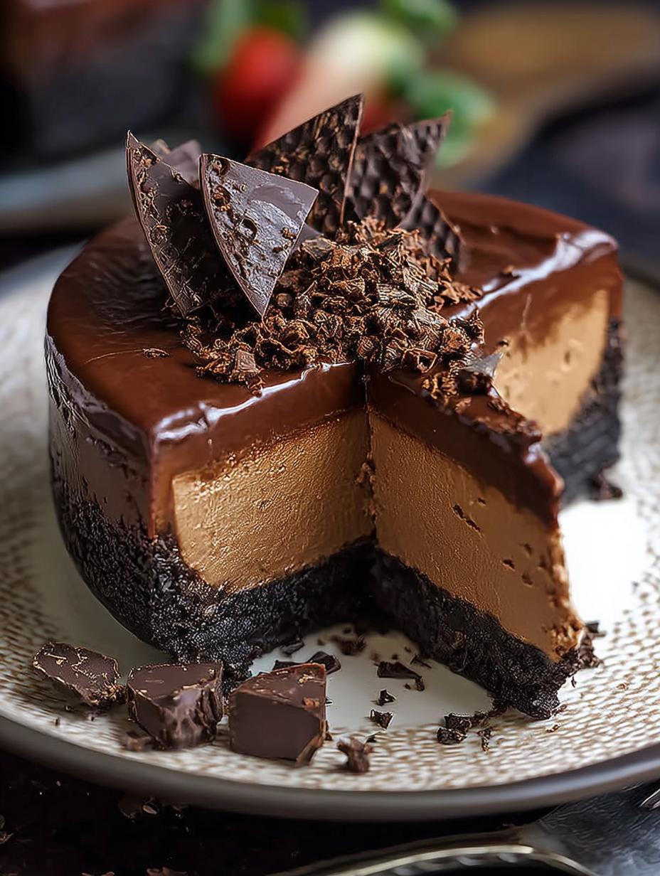 Chocolate Fudge Truffle Cheesecake: Best Ever Indulgence - Chocolate Fudge Truffle Cheesecake - additional detail