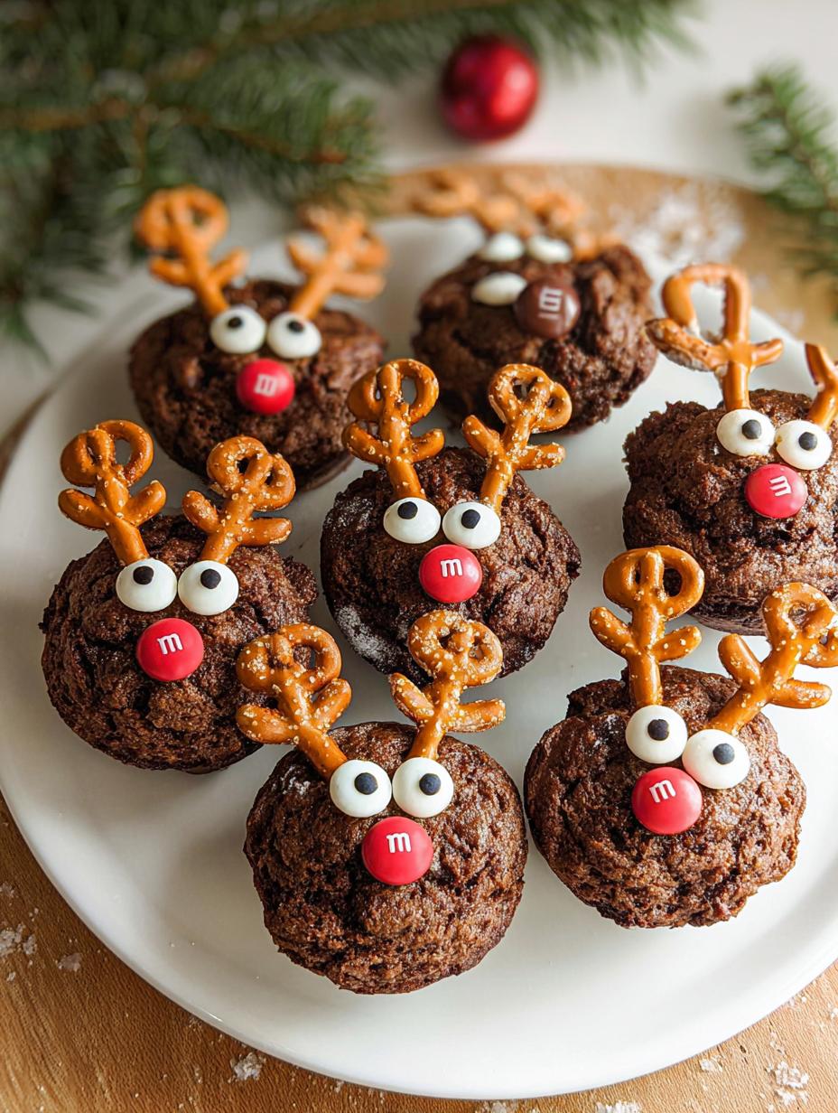 Chocolate Reindeer Muffins