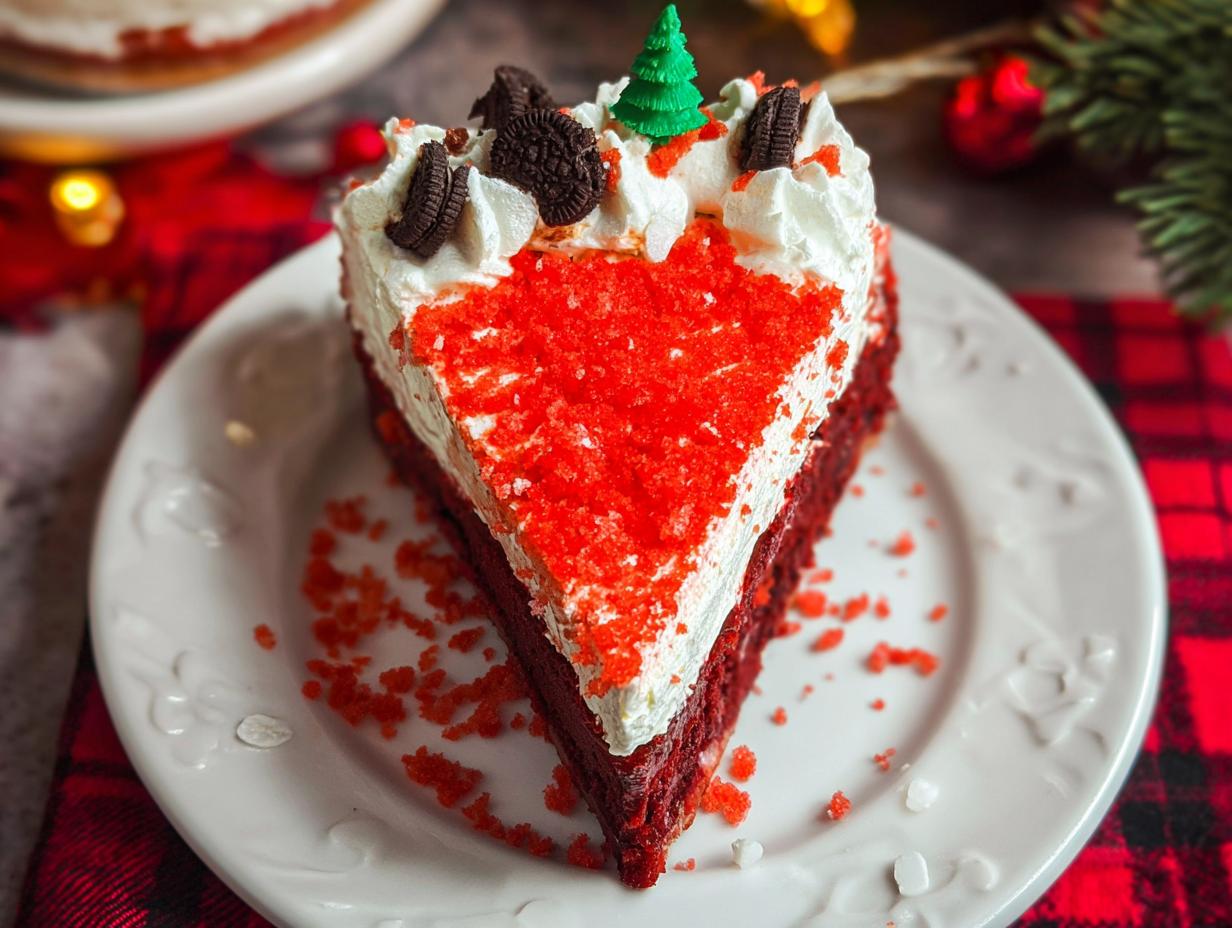 Christmas Red Velvet Cheesecake