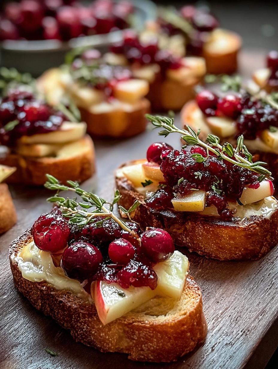 Cranberry Apple Brie Crostini: 10 Magical Bites - Cranberry Apple Brie Crostini - main visual representation