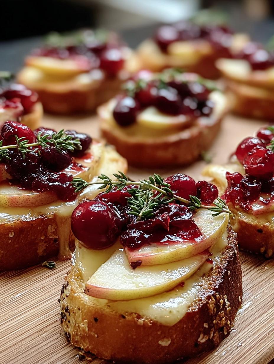 Cranberry Apple Brie Crostini: 10 Magical Bites - Cranberry Apple Brie Crostini - additional detail