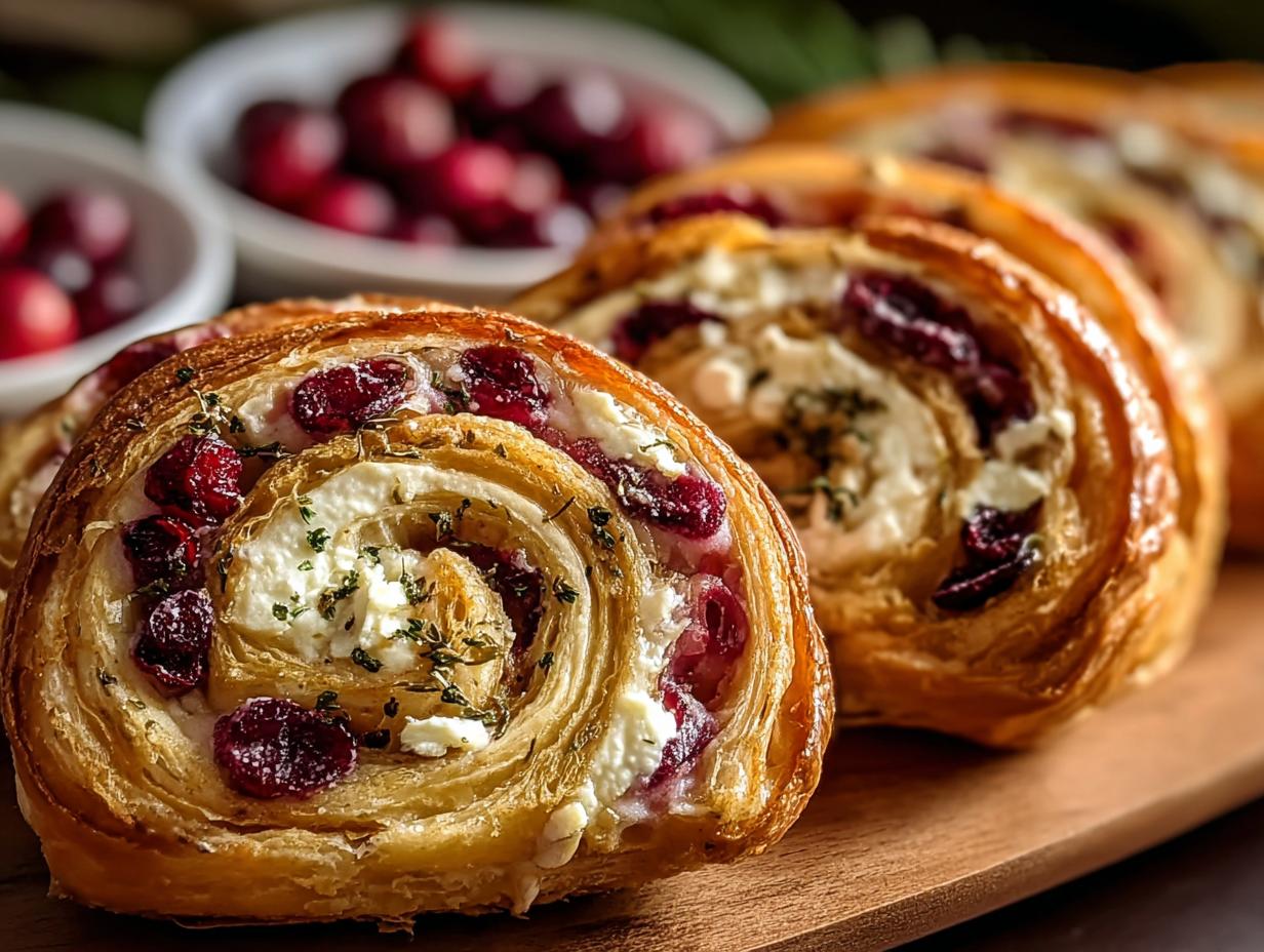Cranberry Cream Cheese Pinwheels: 15 Minute Delight - Cranberry Cream Cheese Pinwheels - additional detail