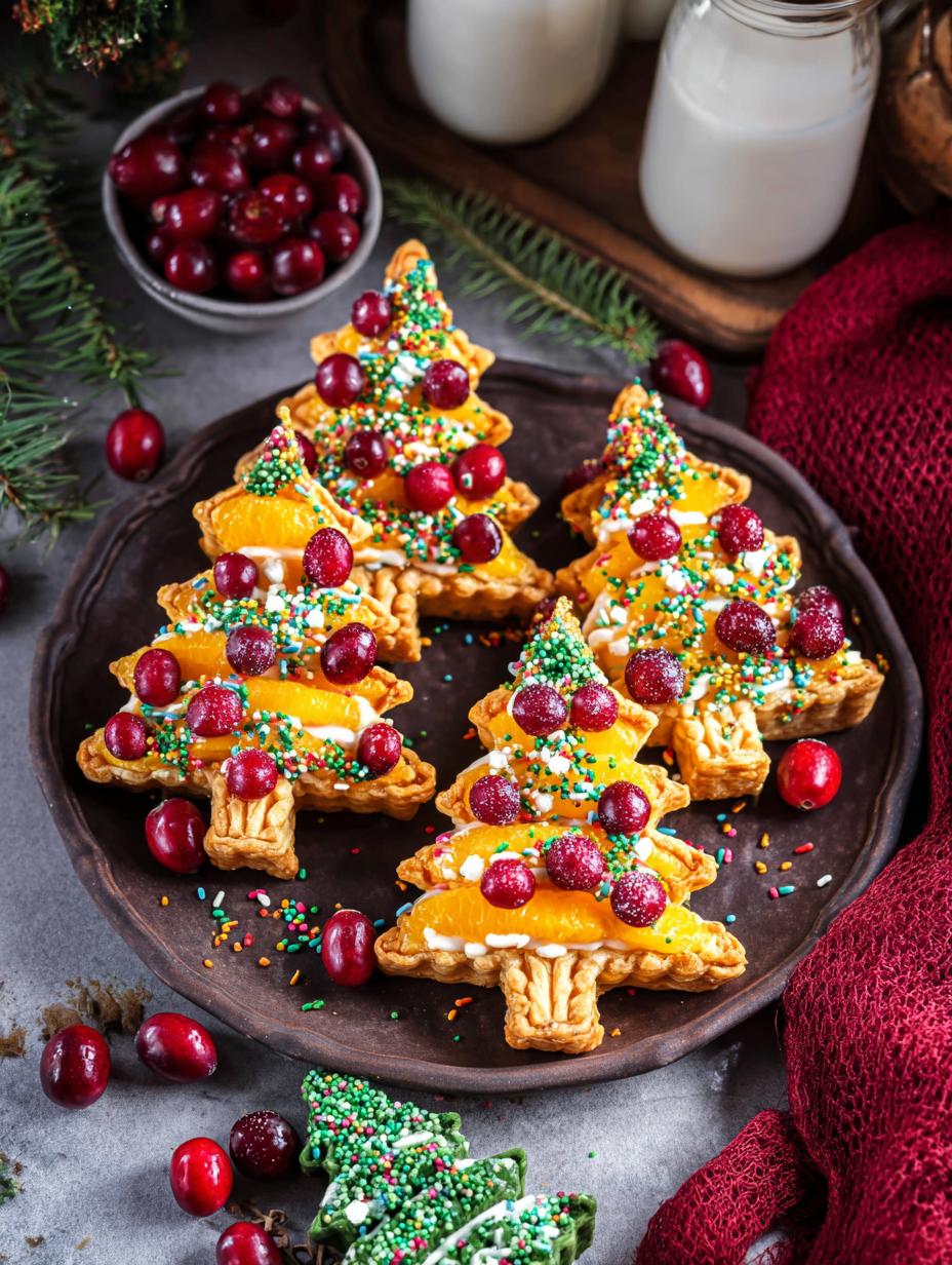 Cranberry Orange Christmas Tree: Sweet Holiday Delight - Cranberry Orange Christmas Tree - main visual representation