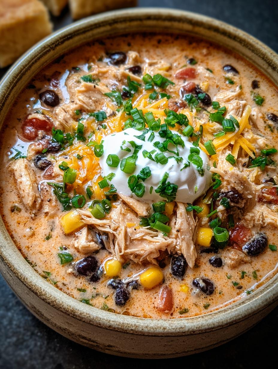 Close-up of shredded Cream Cheese Crack Chicken in a slow cooker, showing creamy texture and ingredients