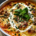 Creamy Alfredo Lasagna Soup
