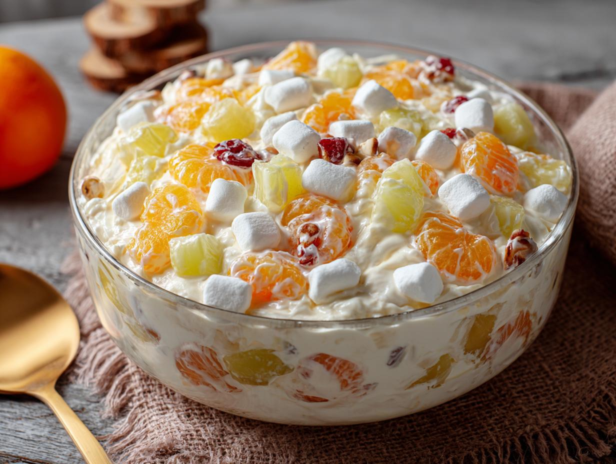 Creamy Ambrosia Salad Deluxe: 1 Joyful Taste 6 Creamy Ambrosia Salad Deluxe: 1 Joyful Taste - Creamy Ambrosia Salad Deluxe - additional detail