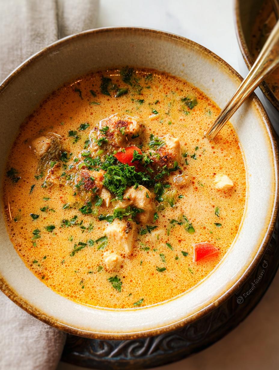 Quick Creamy Cajun Chicken Soup: Flavorful! - Creamy Cajun Chicken Soup - main visual representation