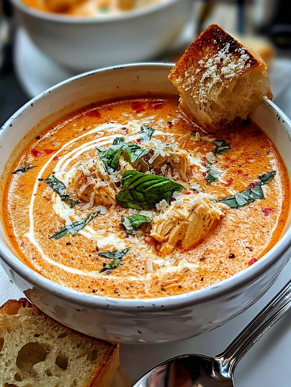 Creamy Chicken Parmesan Soup: 2 Easy Fixes 6 Creamy Chicken Parmesan Soup: 2 Easy Fixes - Creamy Chicken Parmesan Soup - additional detail