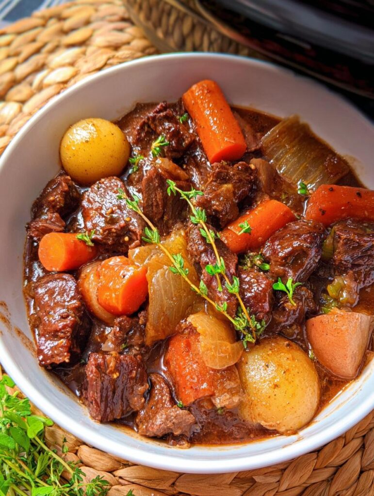 Crockpot Beef Bourguignon