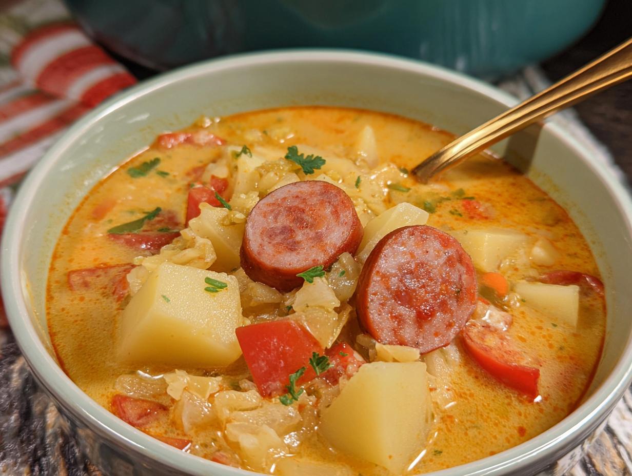 Crockpot Cajun Sausage Potato