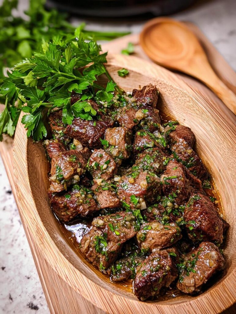 Crockpot Garlic Butter Steak