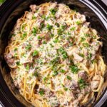 Crockpot Turkey Tetrazzini