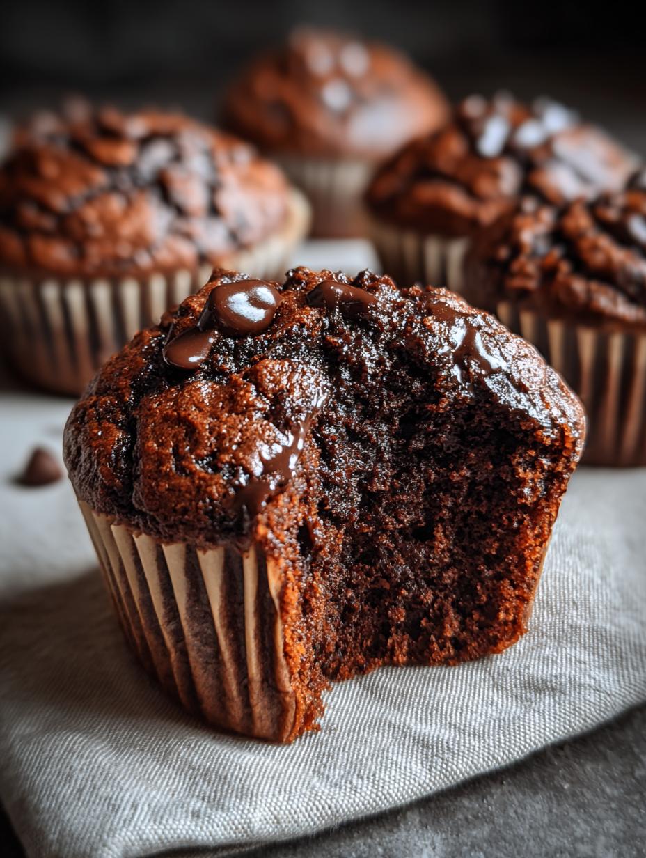Double Chocolate Muffins: 15-Min Masterpiece 5 Double Chocolate Muffins: 15-Min Masterpiece - Double Chocolate Muffins - additional detail