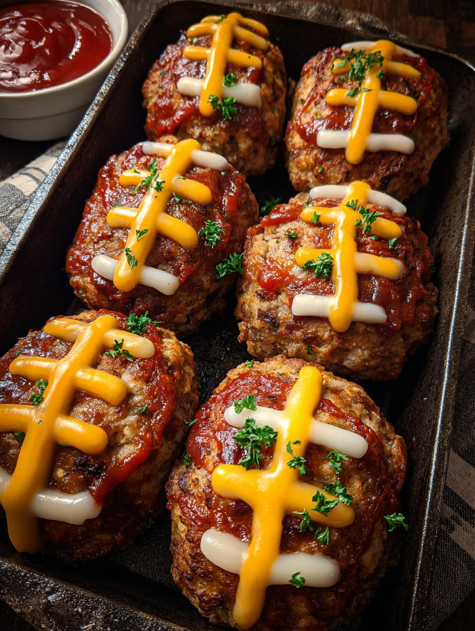 Football Mini Meatloaves Game: Touchdown Flavor - Football Mini Meatloaves Game - additional detail