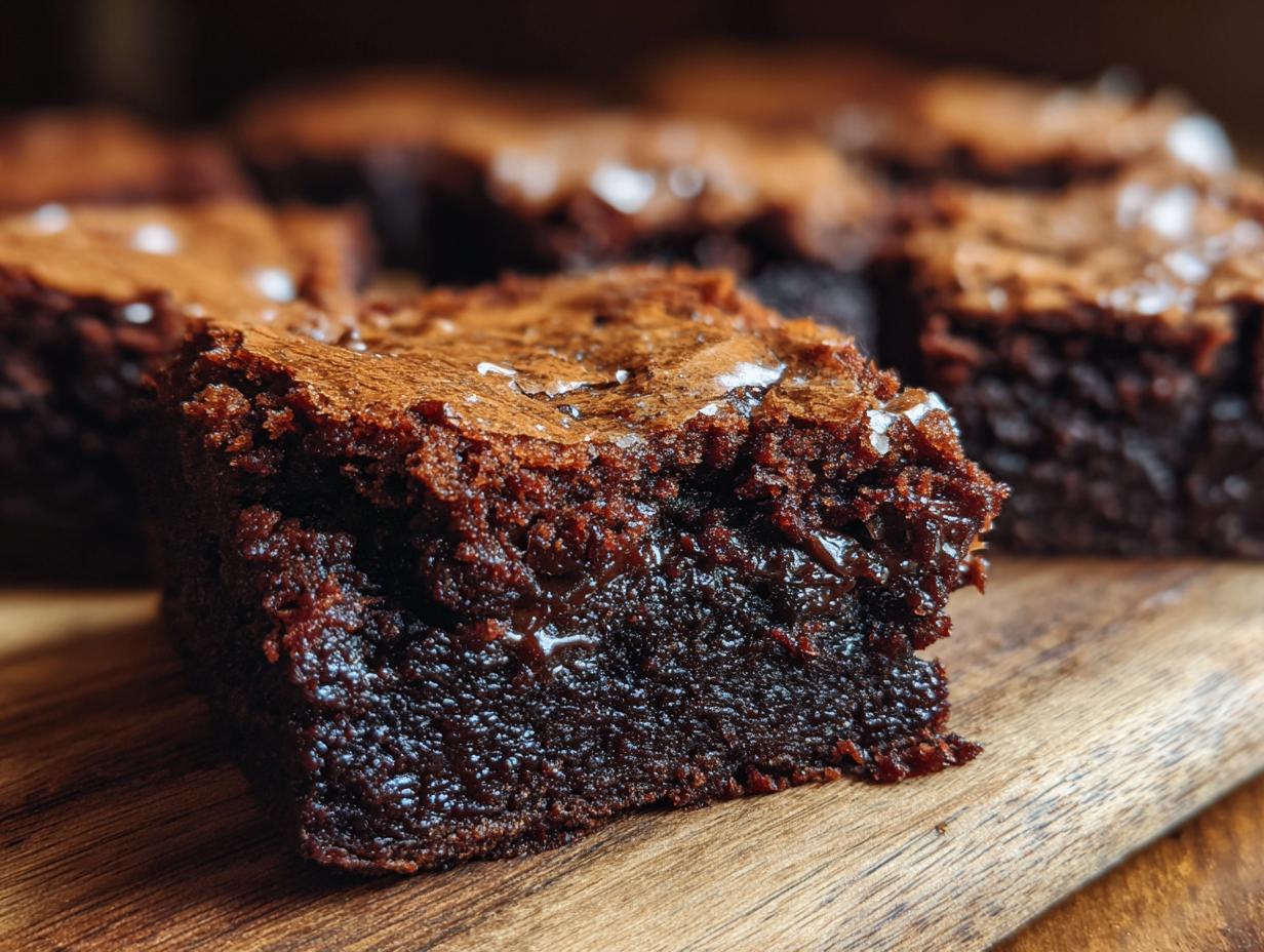 Fudgy Chewy Browkies: 1 Blissful Dessert - Fudgy Chewy Browkies Brookies - additional detail