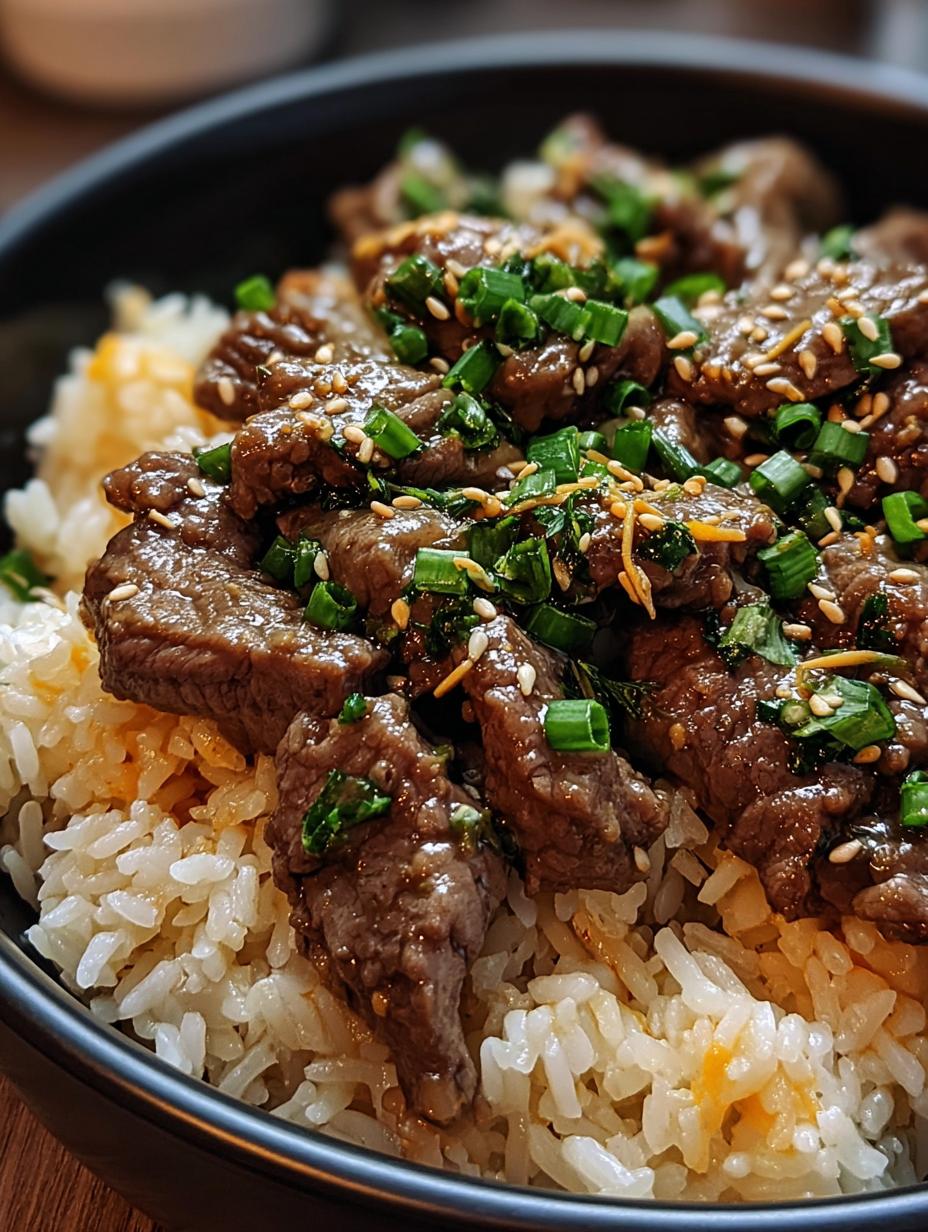 Amazing Garlic Butter Beef Rice: 1 Pan Wonder - Garlic Butter Beef Rice - additional detail