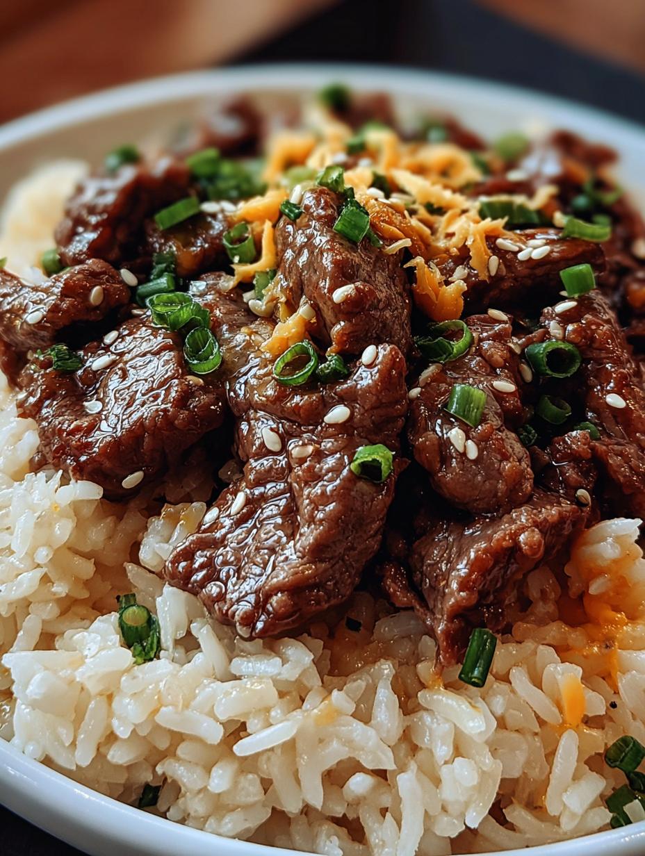 Garlic Butter Beef Rice