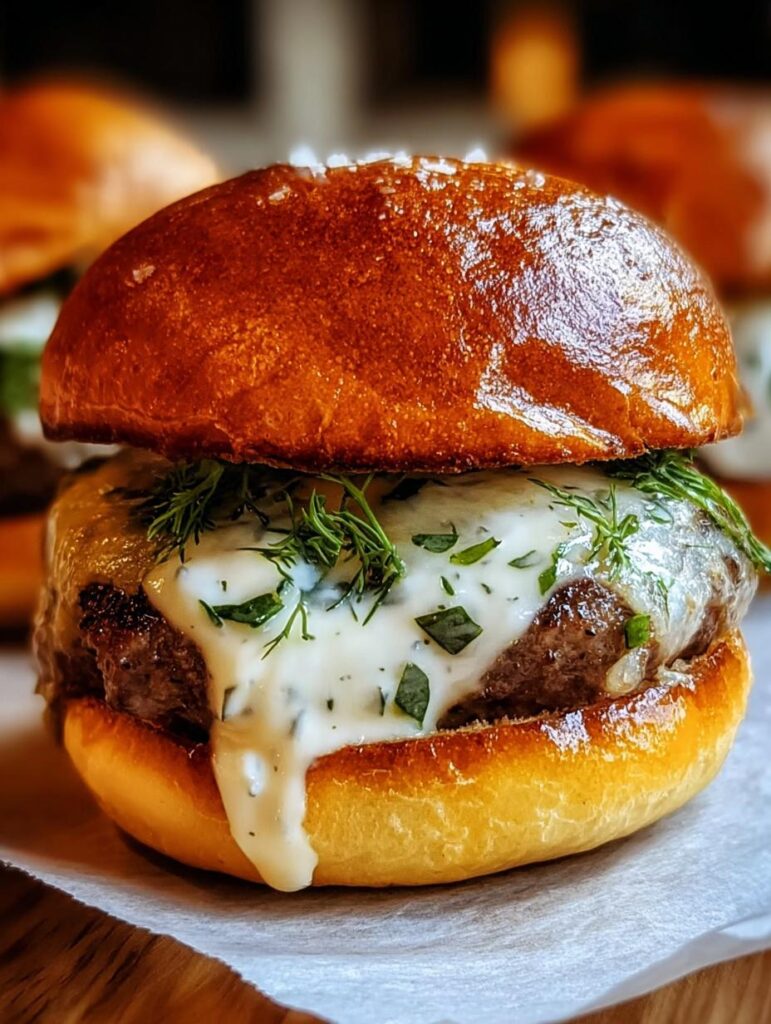 Garlic Overboard Burgers Creamy