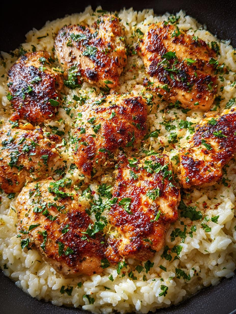 Garlic Parmesan Chicken Rice: Quick Savory Delight - Garlic Parmesan Chicken Rice - main visual representation
