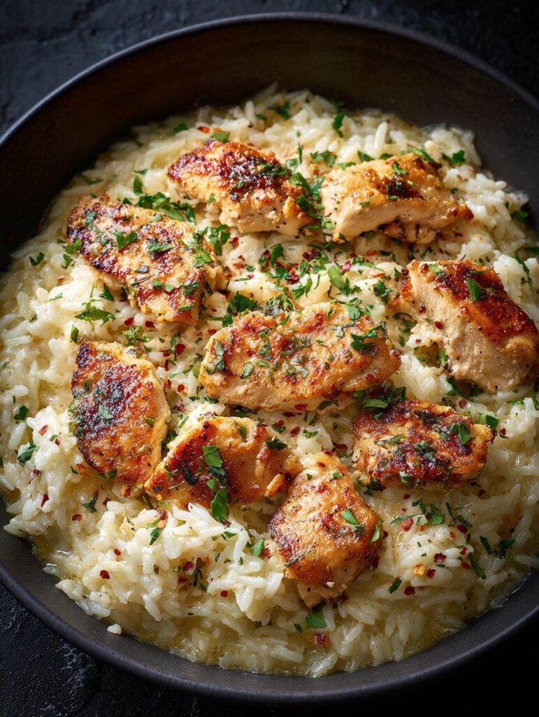 Garlic Parmesan Chicken Rice
