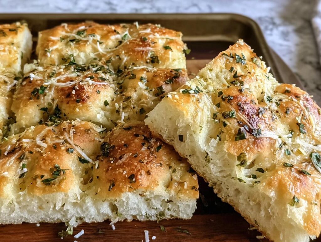 Garlic Parmesan Focaccia Bread