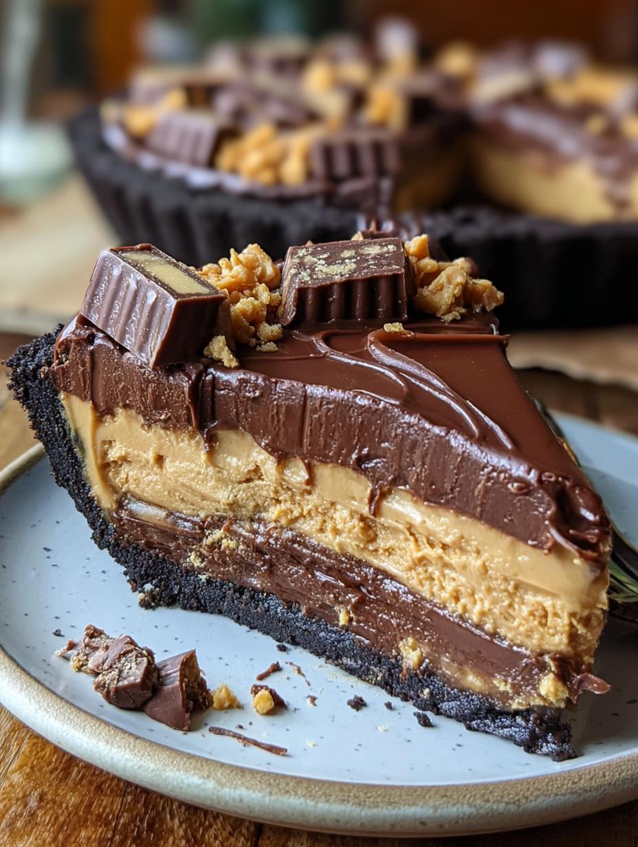 Giant Reese's Peanut Butter Cup Pie: 10 Secrets - Giant Reeses Peanut Butter - close-up of pie filling