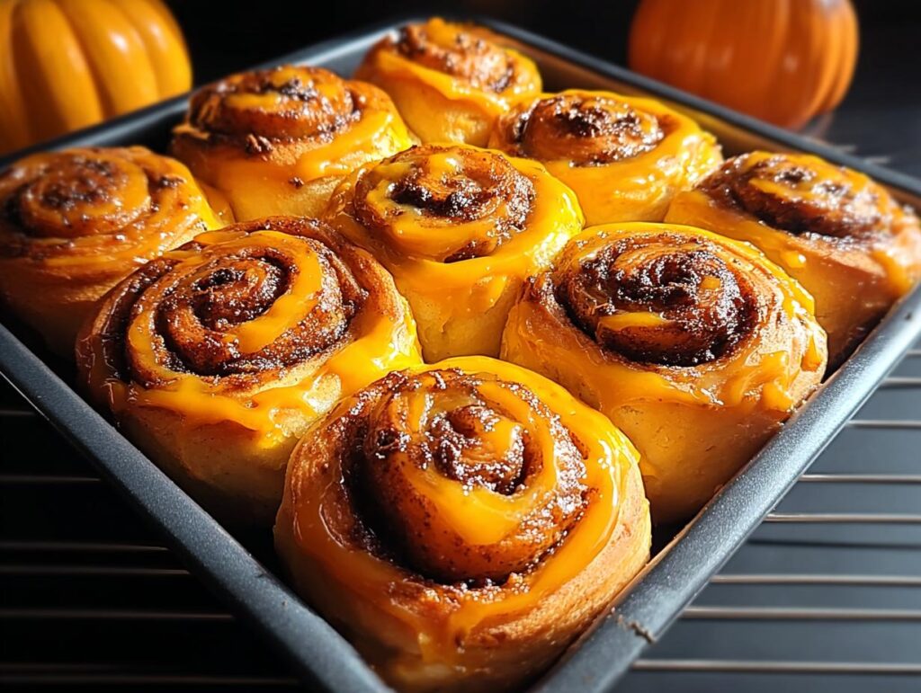 Halloween Cinnamon Rolls