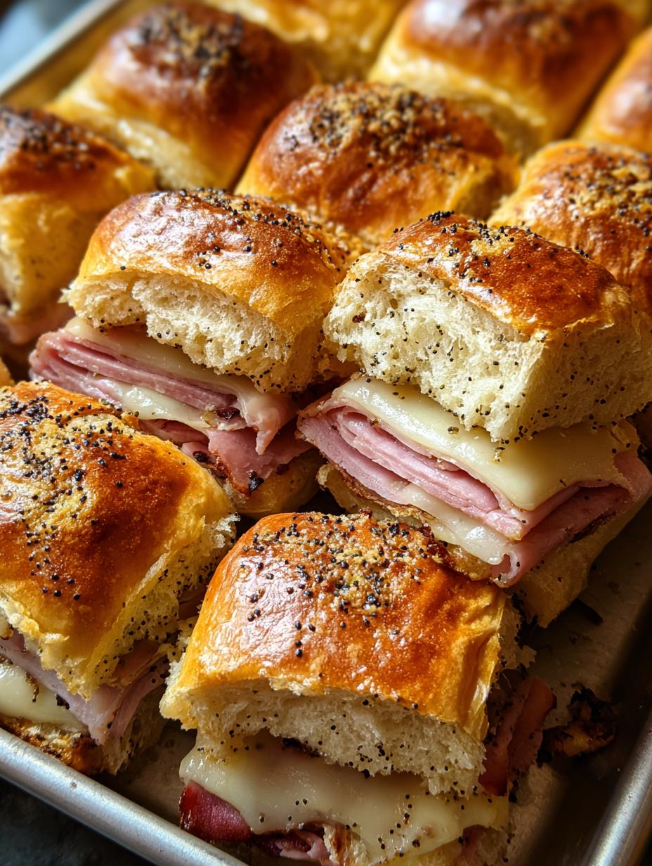 Must-Try Ham Swiss Poppyseed Sliders Recipe - Ham Swiss Poppyseed Sliders - additional detail