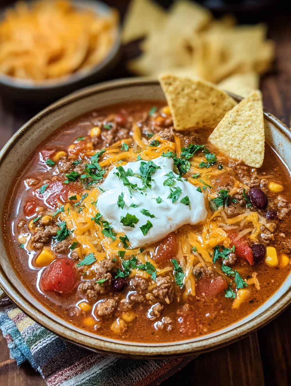 Hearty Slow Cooker Taco Soup: 4-6 Hour Magic - Hearty Slow Cooker Taco - additional detail
