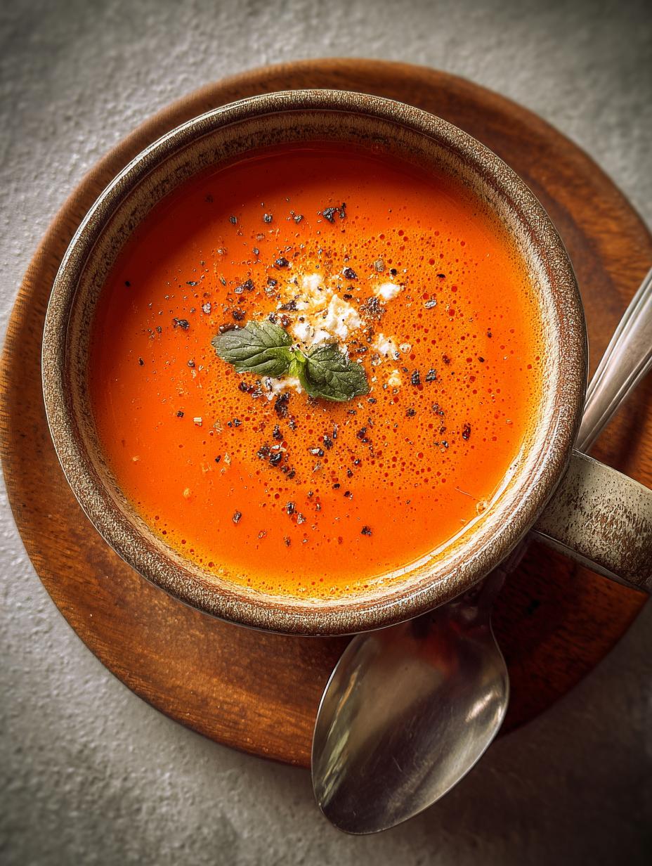 Hearty High Protein Tomato Soup: 15g Protein - High Protein Tomato Soup - main visual representation