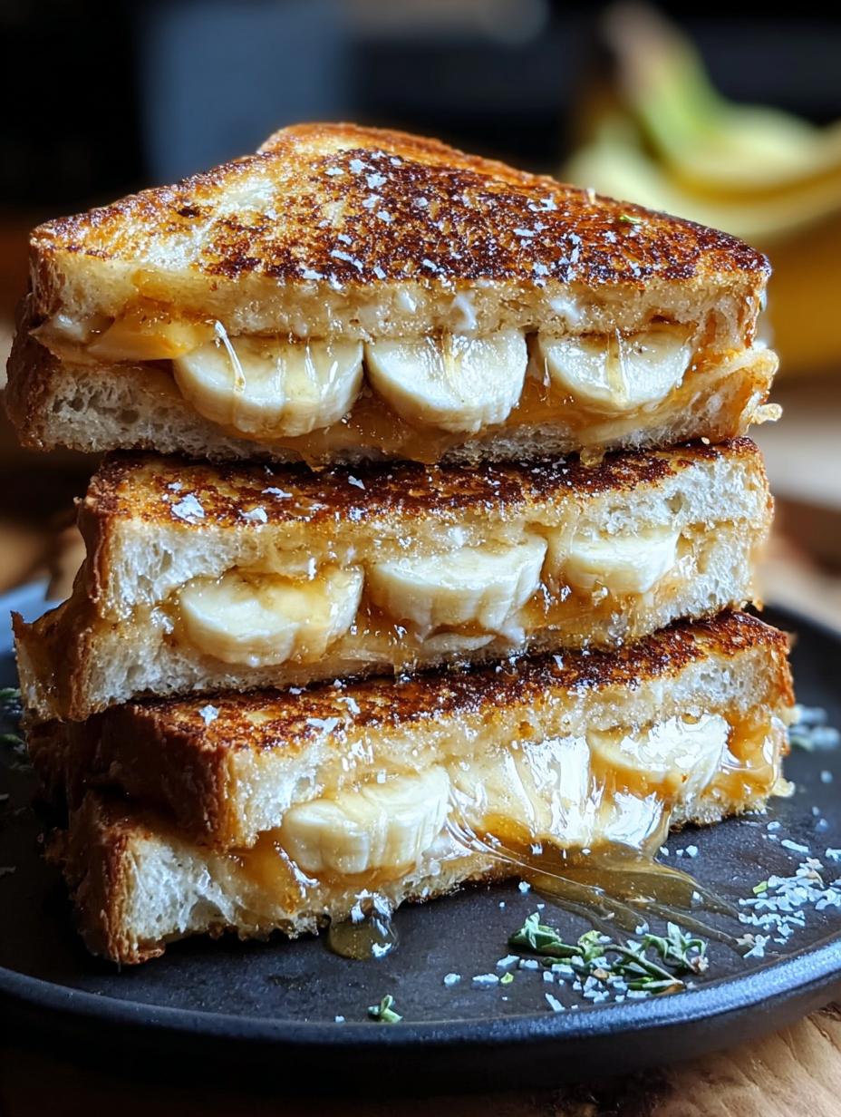 Honey Banana Grilled Cheese: Amazing 4-Minute Melt - Honey Banana Grilled Cheese - additional detail