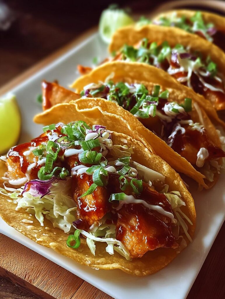 Irresistible Chicken Wonton Tacos