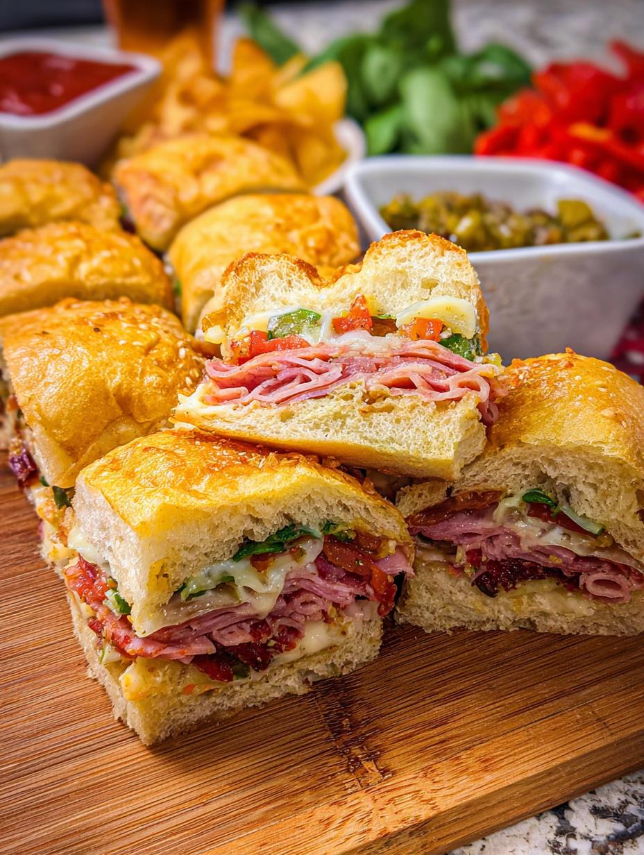 Amazing Italian Sub Sliders Recipe - Italian Sub Sliders - main visual representation