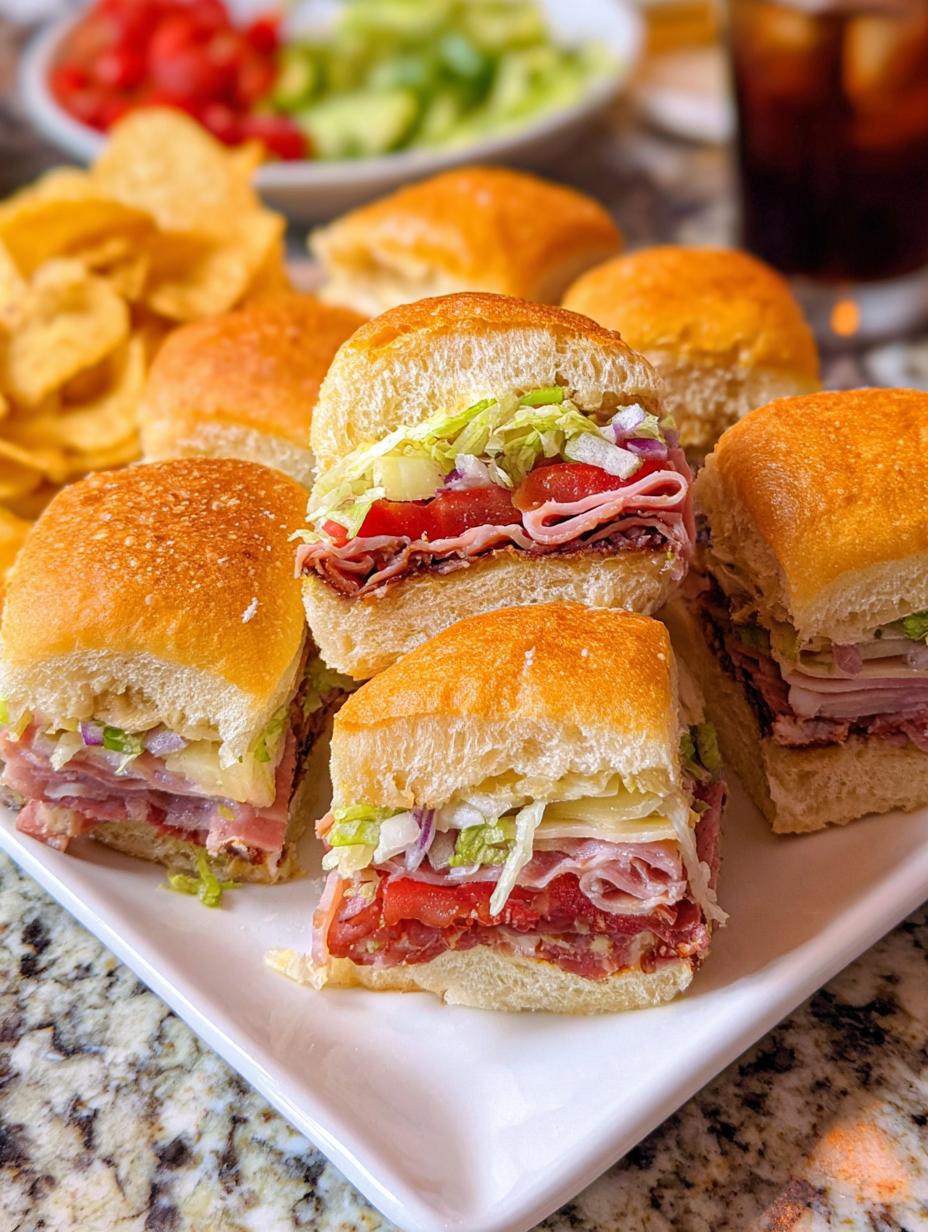 Amazing Italian Sub Sliders Recipe - Italian Sub Sliders - additional detail
