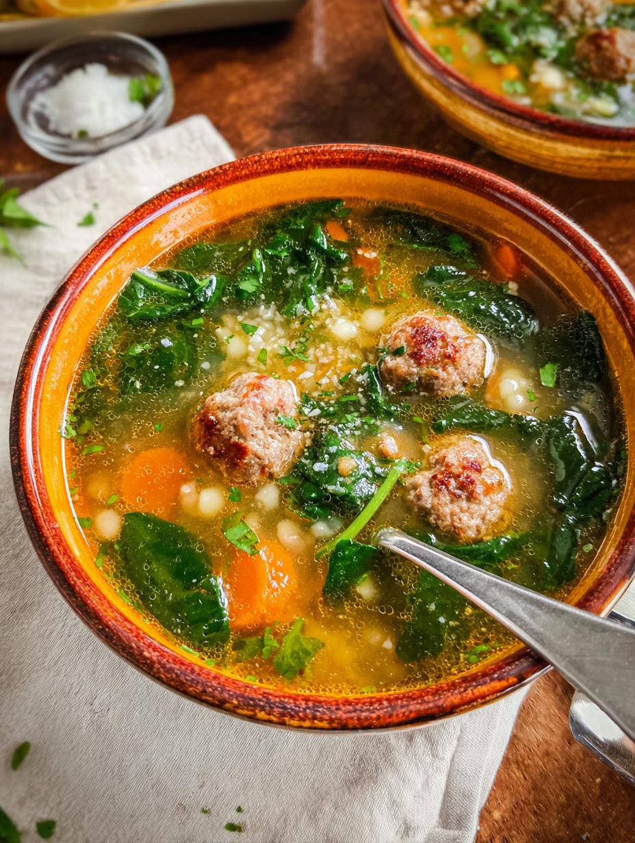 Italian Wedding Soup: Amazing 1-Hour Comfort - Italian Wedding Soup - additional detail