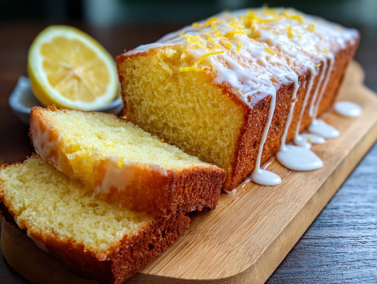Moist Lemon Pound Cake: 1 Glorious Slice - Lemon Pound Cake Moist - additional detail